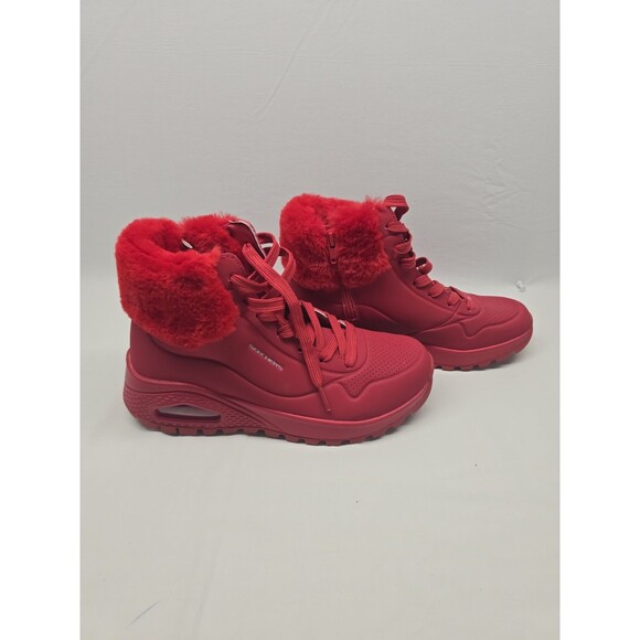 Skechers Women\'s Sneaker Boot Red Fur 167274 Size 8.5 women main image 5